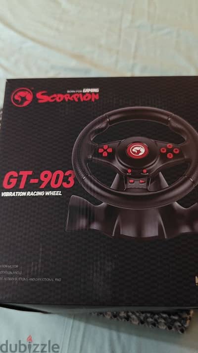 GT-903 usb racing wheel دركسيون سباق