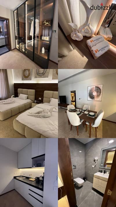 (Great Opportunity) Fully-furnished hotel studio with air conditioning and appliances for sale with a 12% down payment at an unbeatable price including the club and garage in the New Administrative Capital