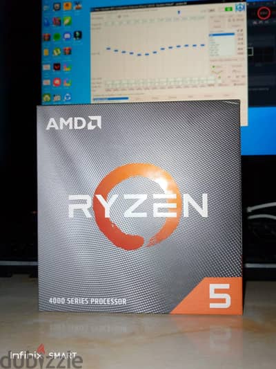 معالج ryzen 5 4500 مستعمل بجميع ملحقاته