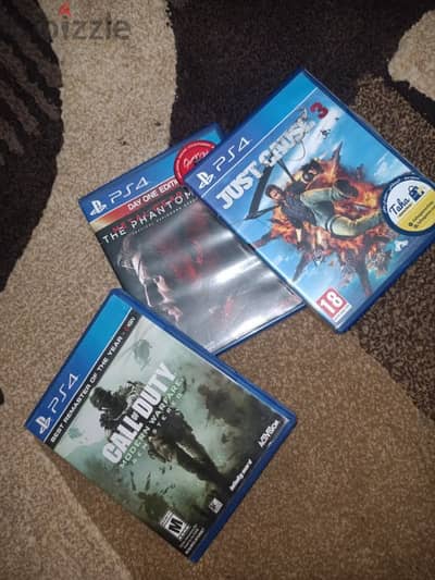 call of duty modern warfare, just cause 3, metal gear v phantom pain