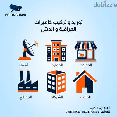 شركة Vision Guard لكاميرات المراقبة والدش