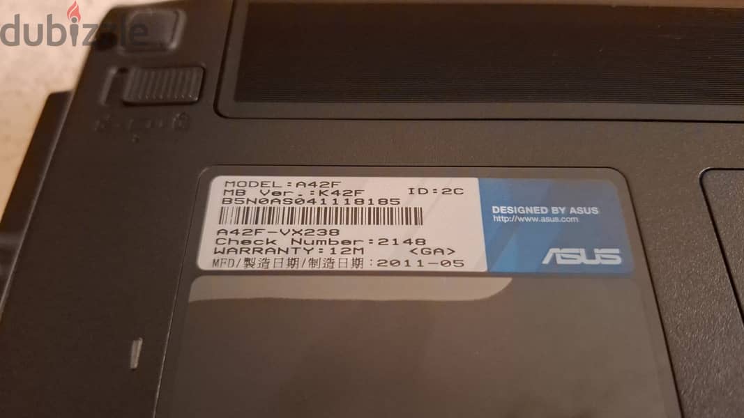 ASUS A42F Laptop Intel i3 3