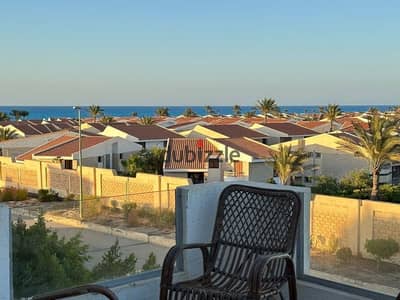 Sea view chalet for rent, 5th row from the beach, Lotus Resort, North Coast, KM 91