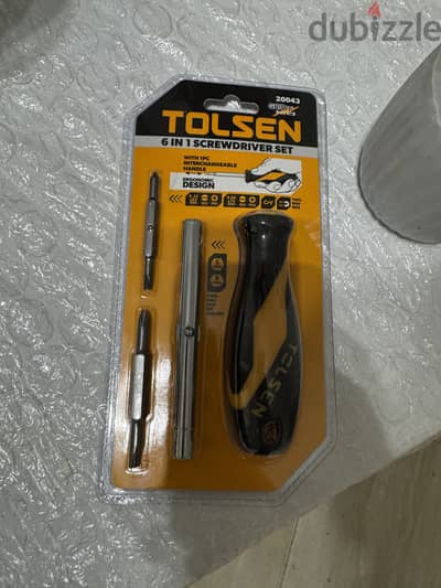 Tolsen D8 Tool -Screw Driver 6 in 1 مفك قلاب اتجاهيين