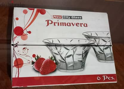 Primavera glassware from City Glass, containing 6 pieces