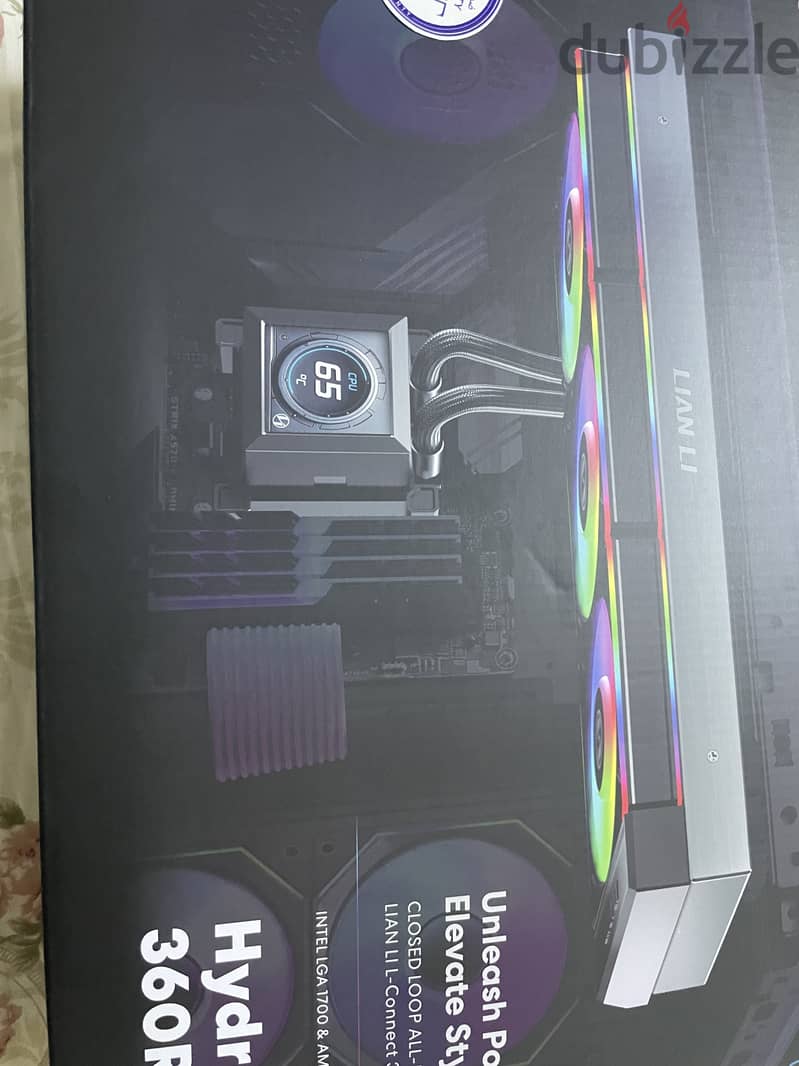 3*120 fans from Lian li hydroshift 2