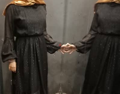 Black soiree dress
