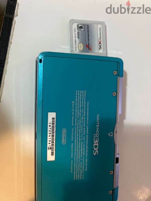 nintendo 3ds aqua blue 1