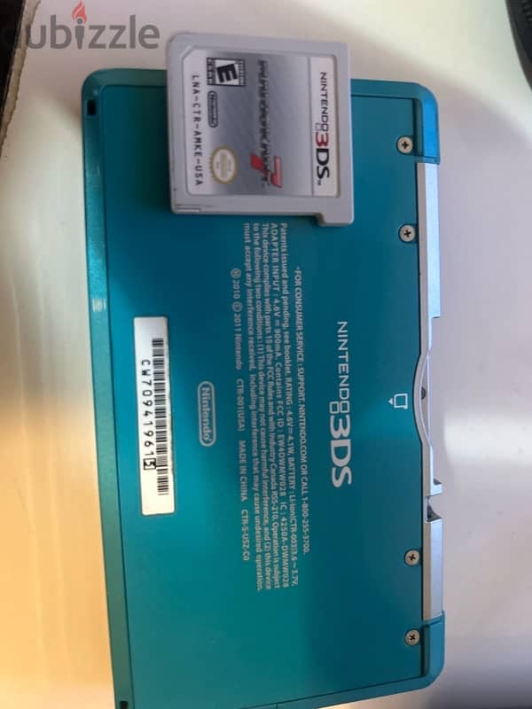 nintendo 3ds aqua blue 3