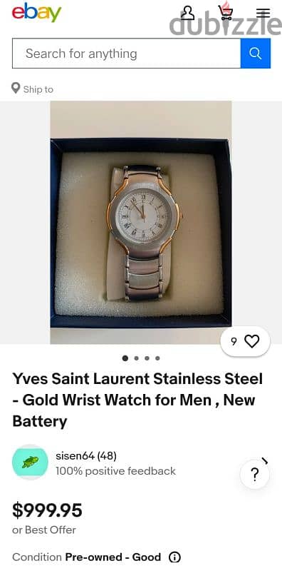 ysl gold plated 3