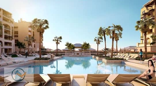 Amazing pool view studio in Al Dau Heights