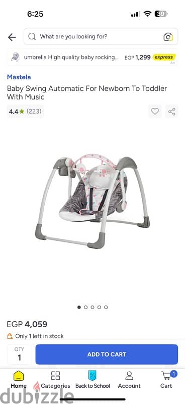 mastella automatic portable baby swing 9