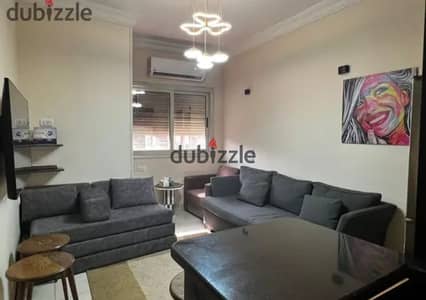 Furnished studio apartment for daily and monthly rent in New Maadi, near the metro station and Suares Square. It consists of a room, reception area, bathroom, and kitchen. Fully air-conditioned. Fourth floor with elevator. Suitable for families. Available