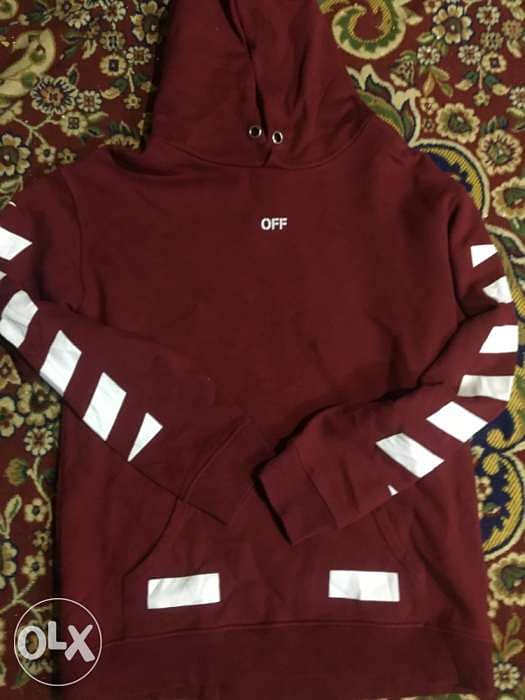 Off white seeing things hotsell hoodie red