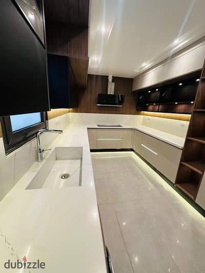 Apartment 190 m² / fully finished / with air conditioners and kitchen / ready to move for sale in Valore Compound next to City Center Almaza in i