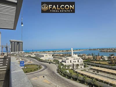 For sale, a sea view apartment with a down payment of 800, Ready  to move (fully finished) in Mazrine, on the North Coast, New Alamein