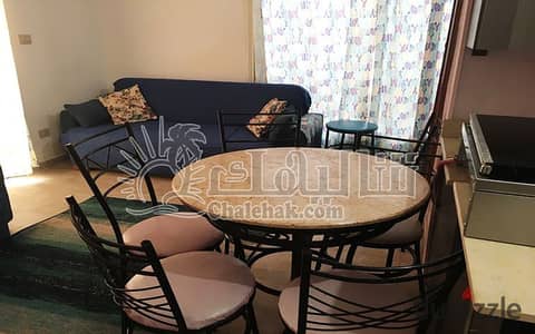 Fully furnished second floor chalet with private roof for sale in Piacera Sabbour Ain Sokhna, direct sea view, ready to move, perfect investment