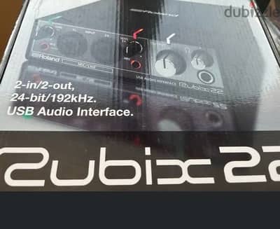 كارت صوت احترافى Roland شامل الوصله الاصليه Rubix 22 استعمال بسيط جدا