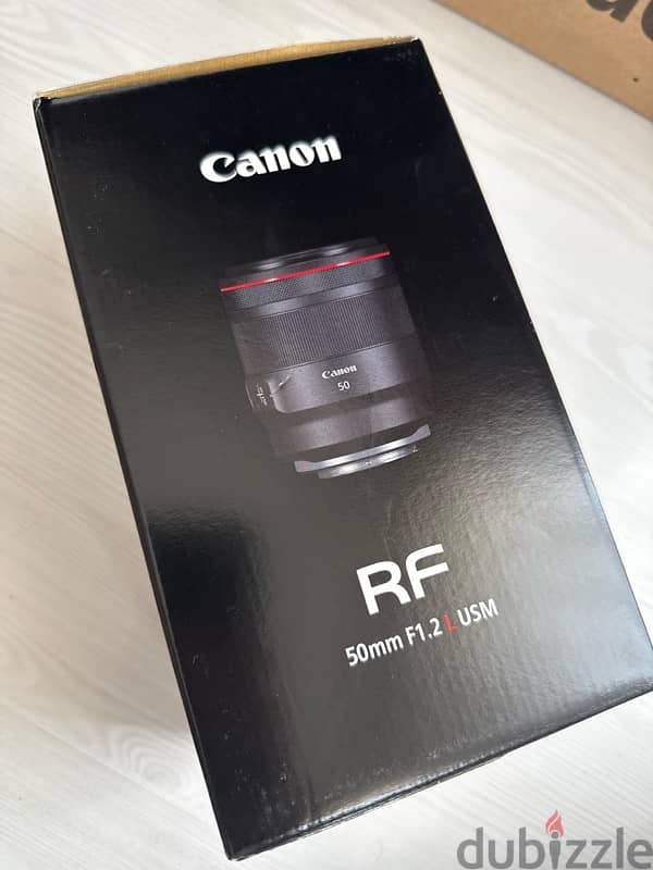 Canon 50mm f1.2 RF Lens ضمان سنتين وفاتوره ضريبيه ضمان محلي مستعمله 1