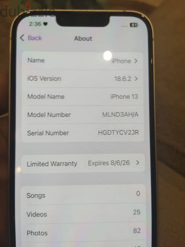 Iphone 13 battery 91% 5