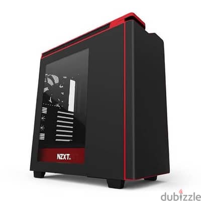 NZXT H440 Mid Tower Case (Matte Black and Gloss Red)