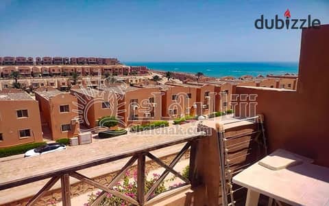 Fully furnished chalet with a direct sea view for sale – Immediate delivery – Stella Di Mare Sea View Resort, Ain Sokhna.