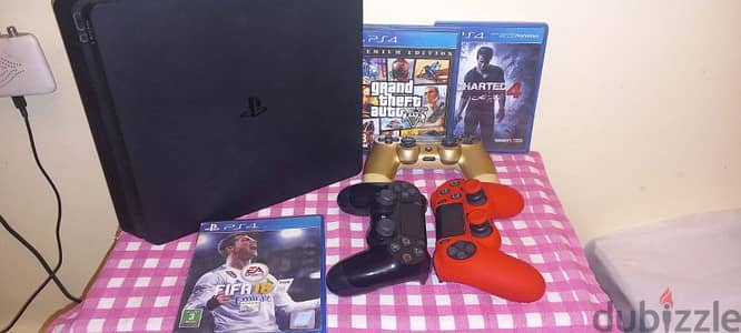 ps4 slim with 3 joystick in zayed