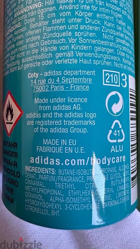 Adida women deodorant 1