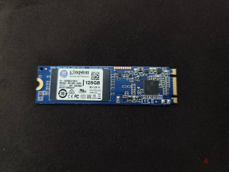 128GB Kingston m. 2 sata SSD 1