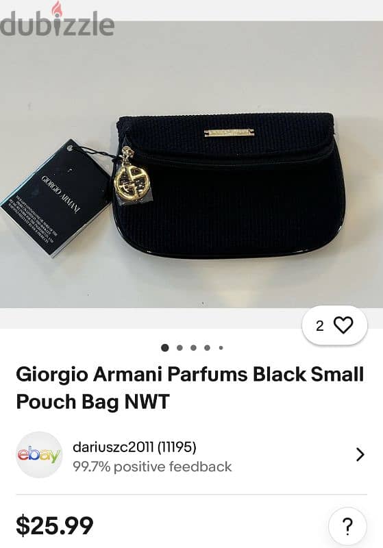 Giorgio Armani original pouch bag 10