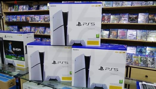 بلايستيشن 5  سلم جديد PS5 قسط وكاش ضمان 6 شهور Playstation 5 CD Slim