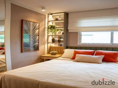 Its rent is only 185 thousand in installments, and you will find yourself living in a 110 square meter apartment with 3 rooms in the Degla Palms Compo