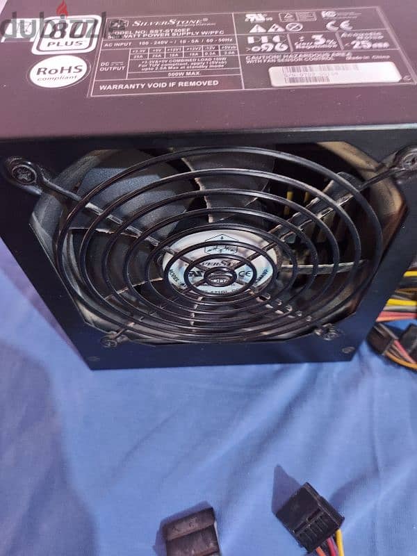 silverstone 500w 80 plus 2