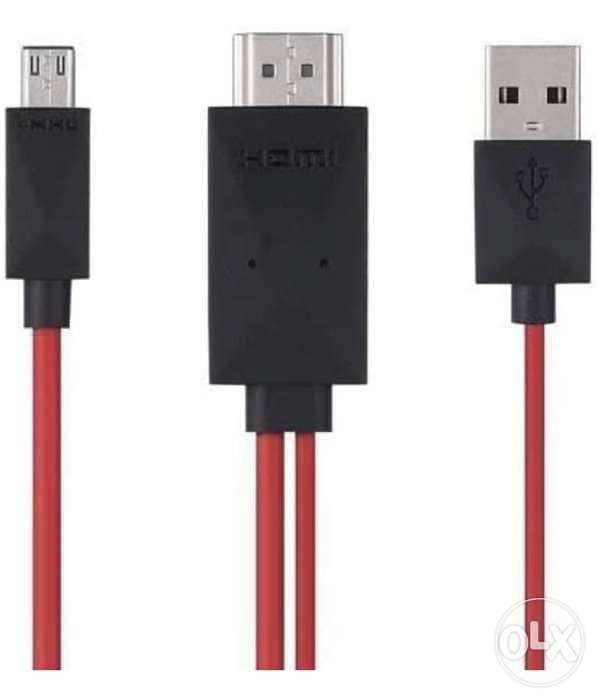 Rankie Kx2236 MHL HDMI Male to Micro Male Cable, 1.8 m - Red 1