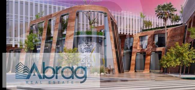 For sale, commercial shop, ground floor, overlooking the Dahshur connection in Sheikh Zayed, installment for 7 years, down payment starting from 10%