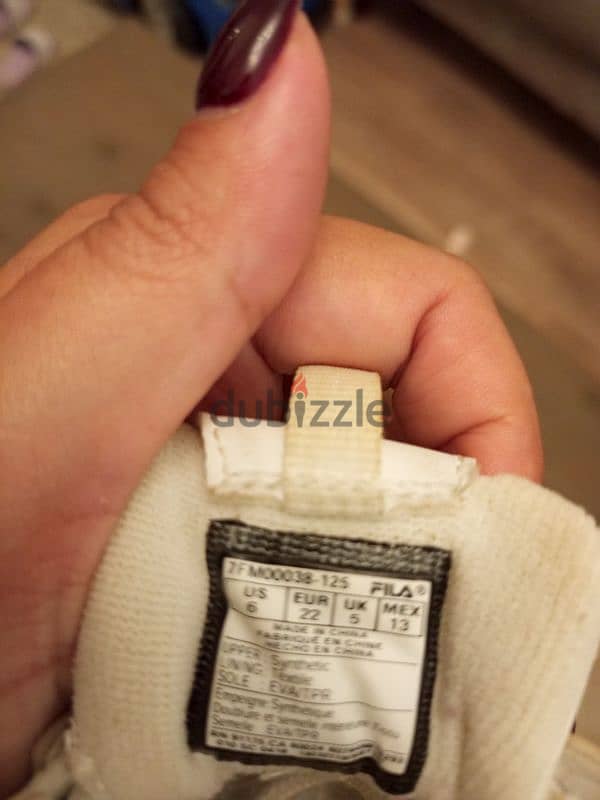 Fila size 22 3