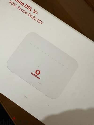 راوتر فودافون vdsl استعمال بسيط جيدا معاه علبته وكل أسلاكه