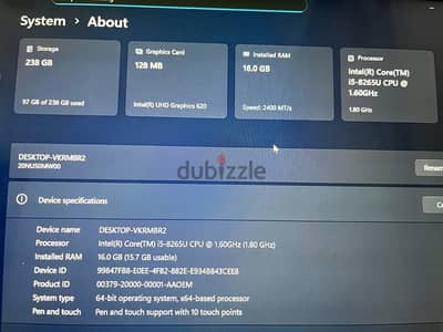 لاب توب Lenovo Yoga L390 تاتش 360 | رام 16GB | SSD | حاله ممتازة