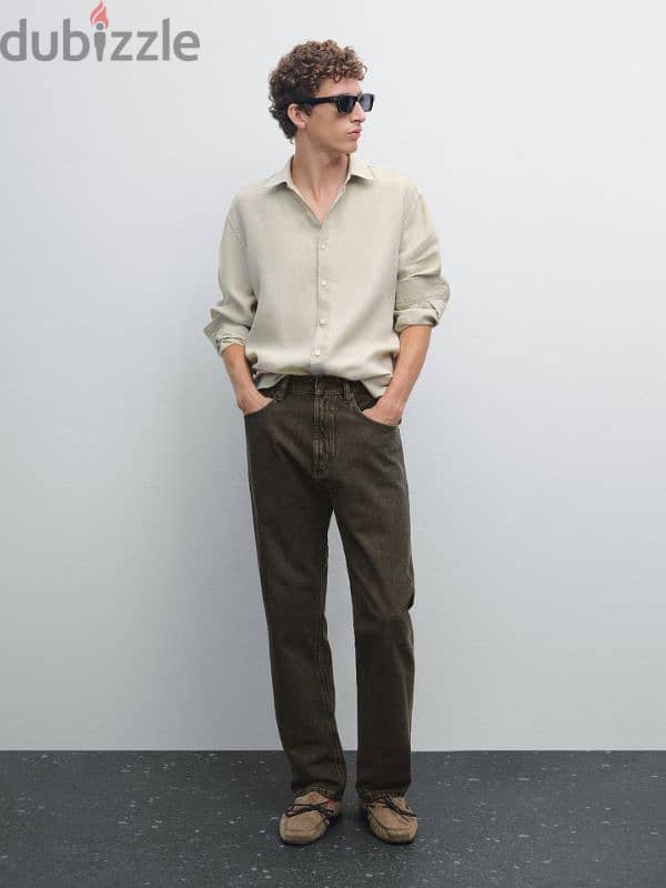 Massimo dutti 100% linen shirt 1