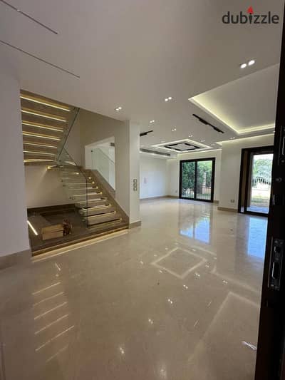 Luxurious semi-furnished townhouse for rent in Mivida – Fifth Settlement