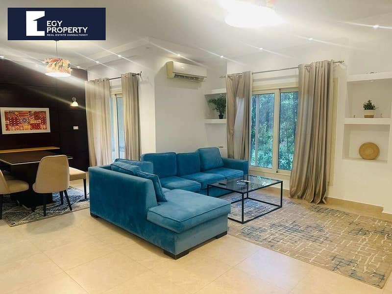 2 Bedrooms 146 sq.M Apartment for rent 60,000 EGP in Palm Hills New Cairo Compound, 5th Settlement