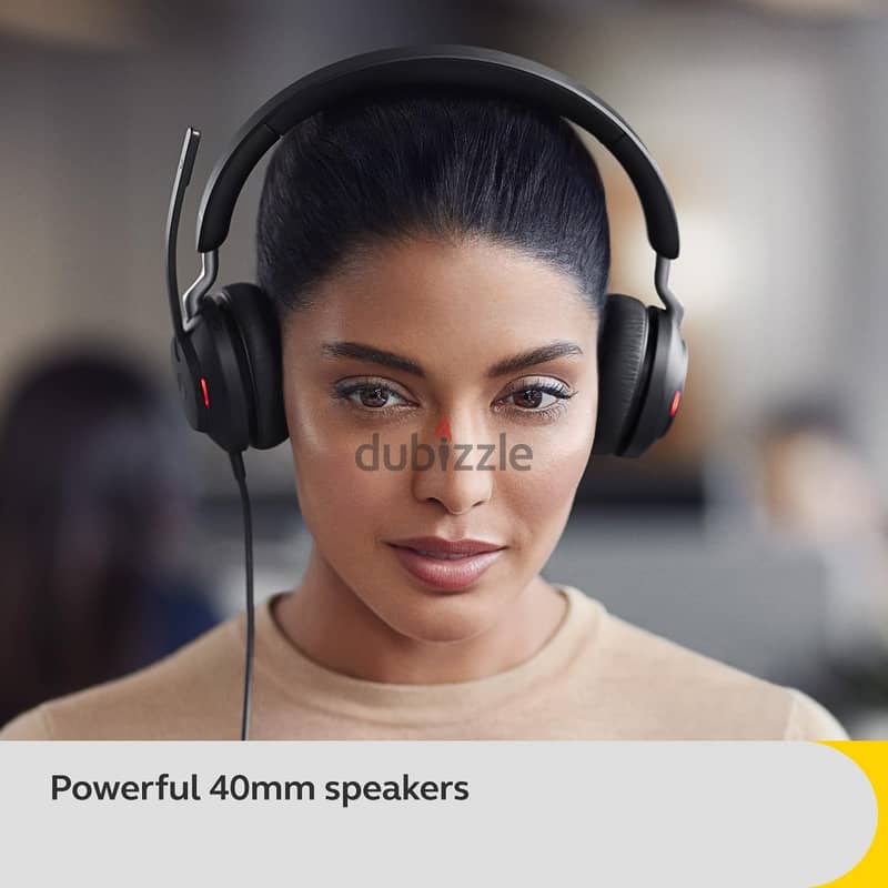 سماعة Jabra Evolve2 40 SE ستيريو سلكية بخاصية إلغاء الضوضاء 1
