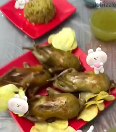 حمام محشي أرز ب كبده للعزومات