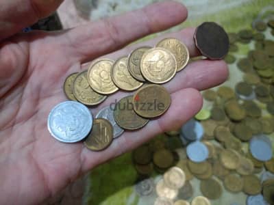 عملات تذكاريه نحاس من أكثر من 50 سنه مصريه حوالي 300 قطعه ب 1500 جنيه