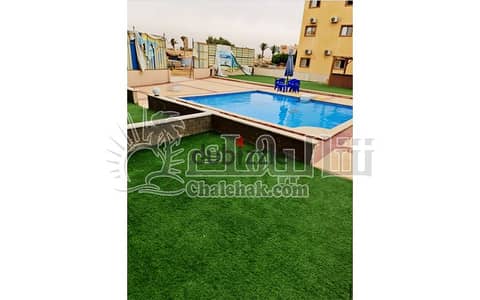 Chalet for Sale with Garden – Fully Furnished with Appliances & Air Conditioners – Pool View – Immediate Delivery – La Luna Beach, Ain Sokhna