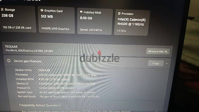 Asus Vivobook E510KA 3