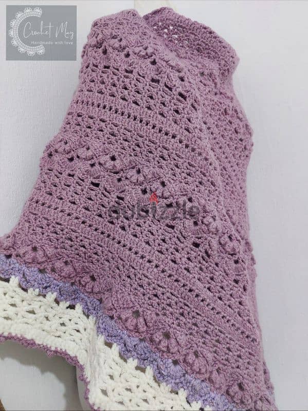 Violet Crochet Shawl 2