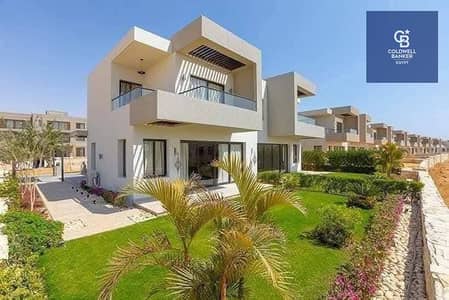 With a cash discount, own your fully finished Twin house villa -sea view in Azha Ras El Hekma, North Coast - AZHA-NORTH COAST