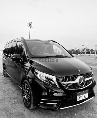 مرسيدس فان V250  للايجار اليومي بالسائق