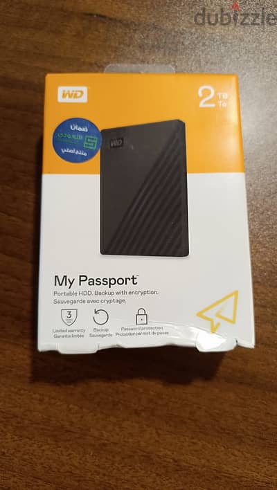 هارد ويسترن ديجيتال ماى باسبورت متبرشم 2 تيراWD Mypassport
